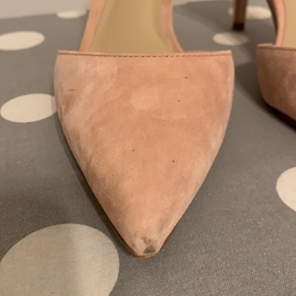 Ann Taylor Kerry Suede Slingback Pump 6, Paloma /Dusty pink - Picture 5 of 7